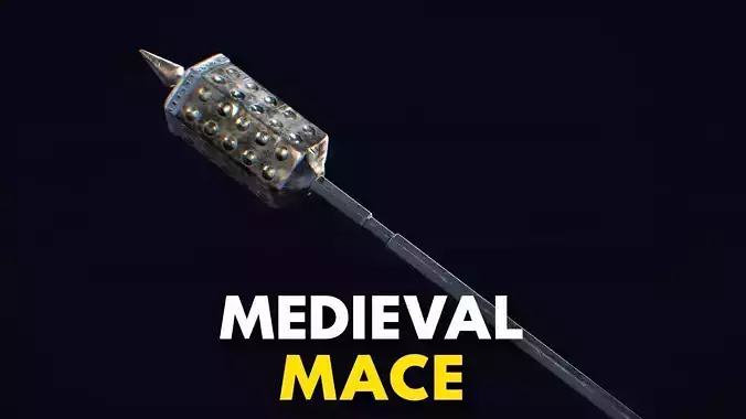 Medieval Weapon Mace -PBR- Game Ready Low-poly 3D model
