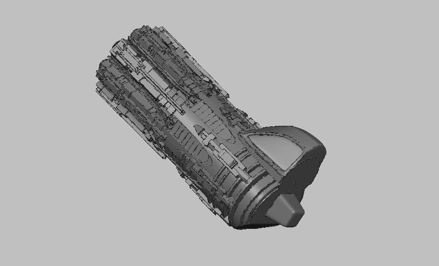 Big weapon 1 3D print model_2