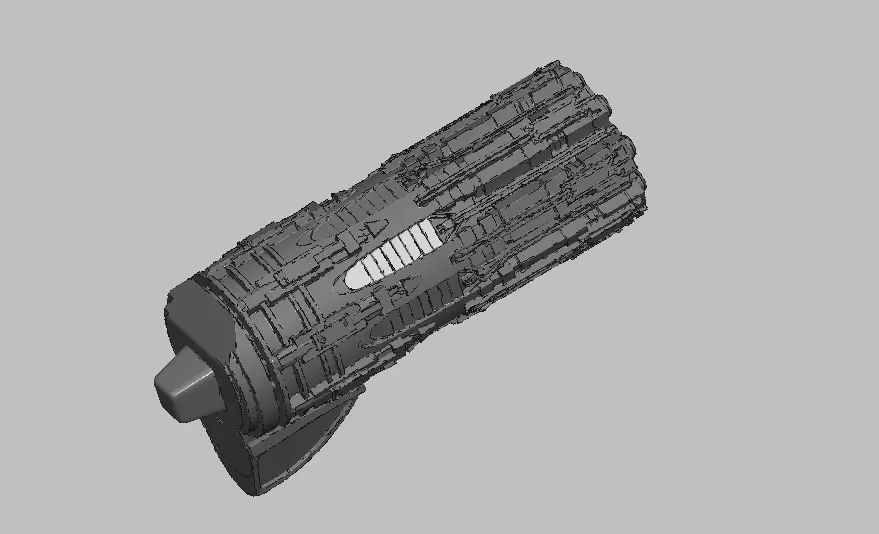 Big weapon 1 3D print model_0