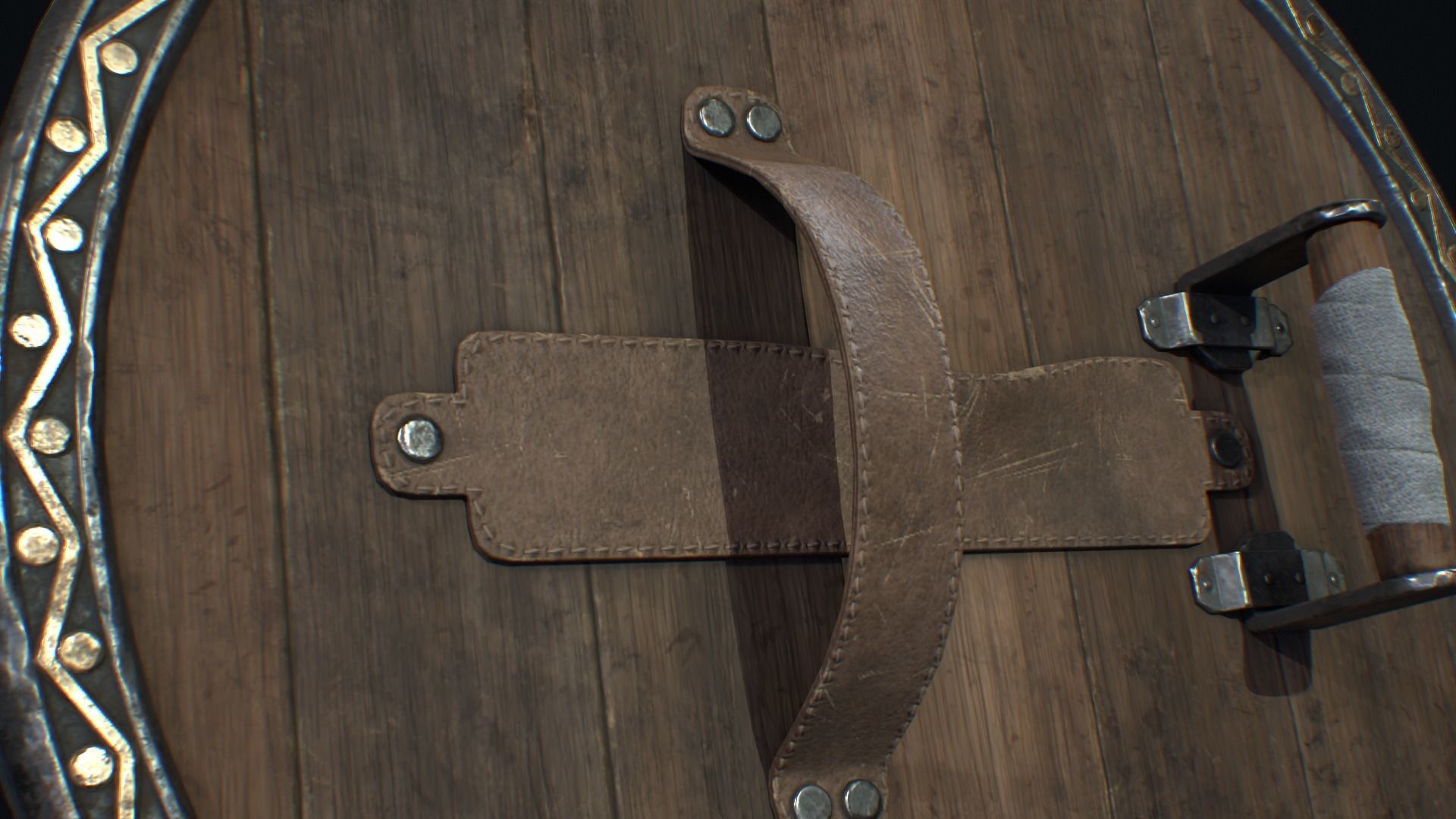 Medieval Weapon Shield -PBR- Game Ready Low-poly 3D model_4