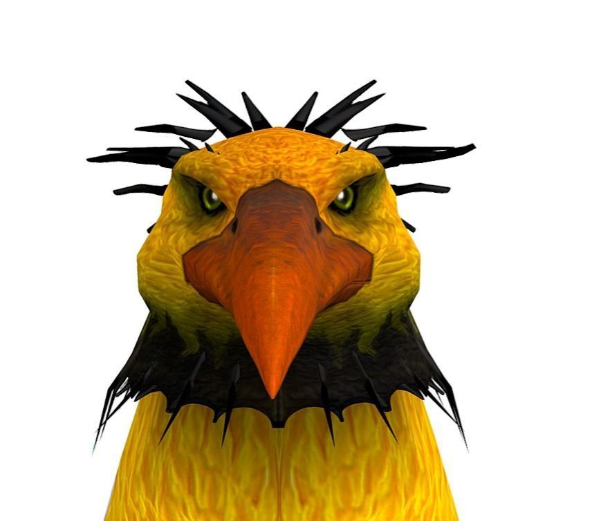 LowPoly the Mythical Bird Predator Roc Low-poly 3D model_3