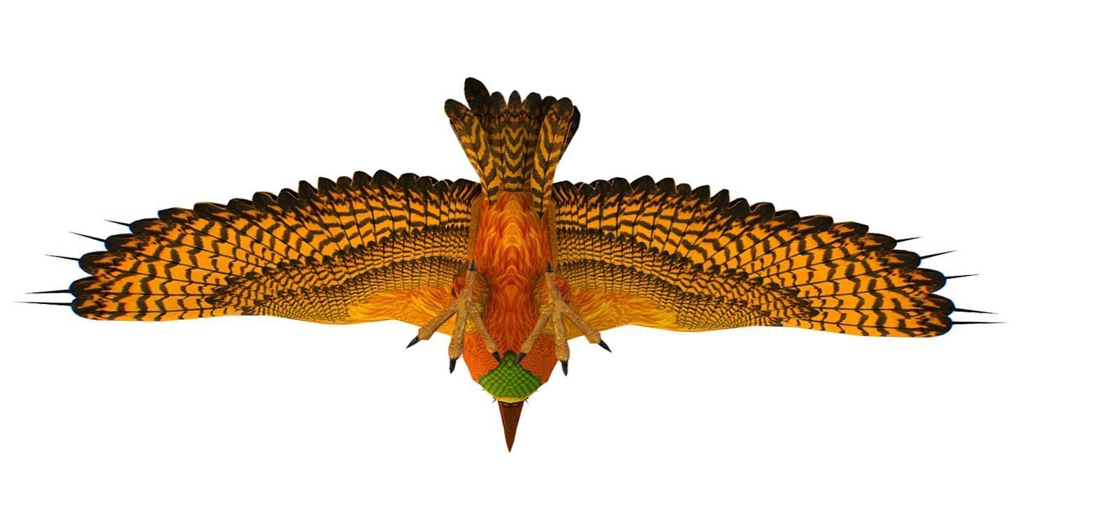 LowPoly the Mythical Bird Predator Roc Low-poly 3D model_2