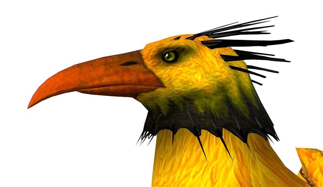 LowPoly the Mythical Bird Predator Roc Low-poly 3D model_4