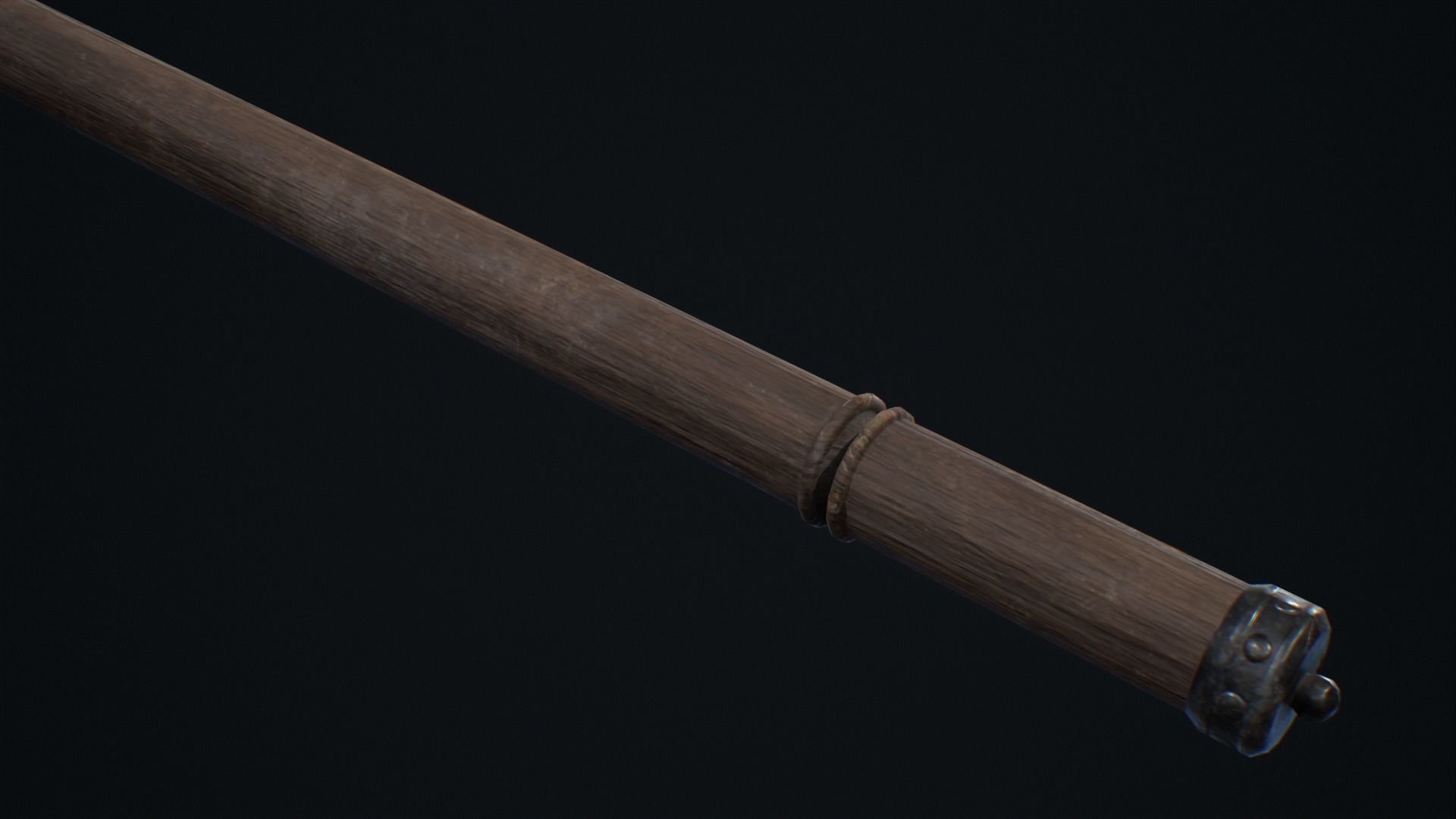 Medieval Weapon Spear  -PBR- Game Ready Low-poly 3D model_4