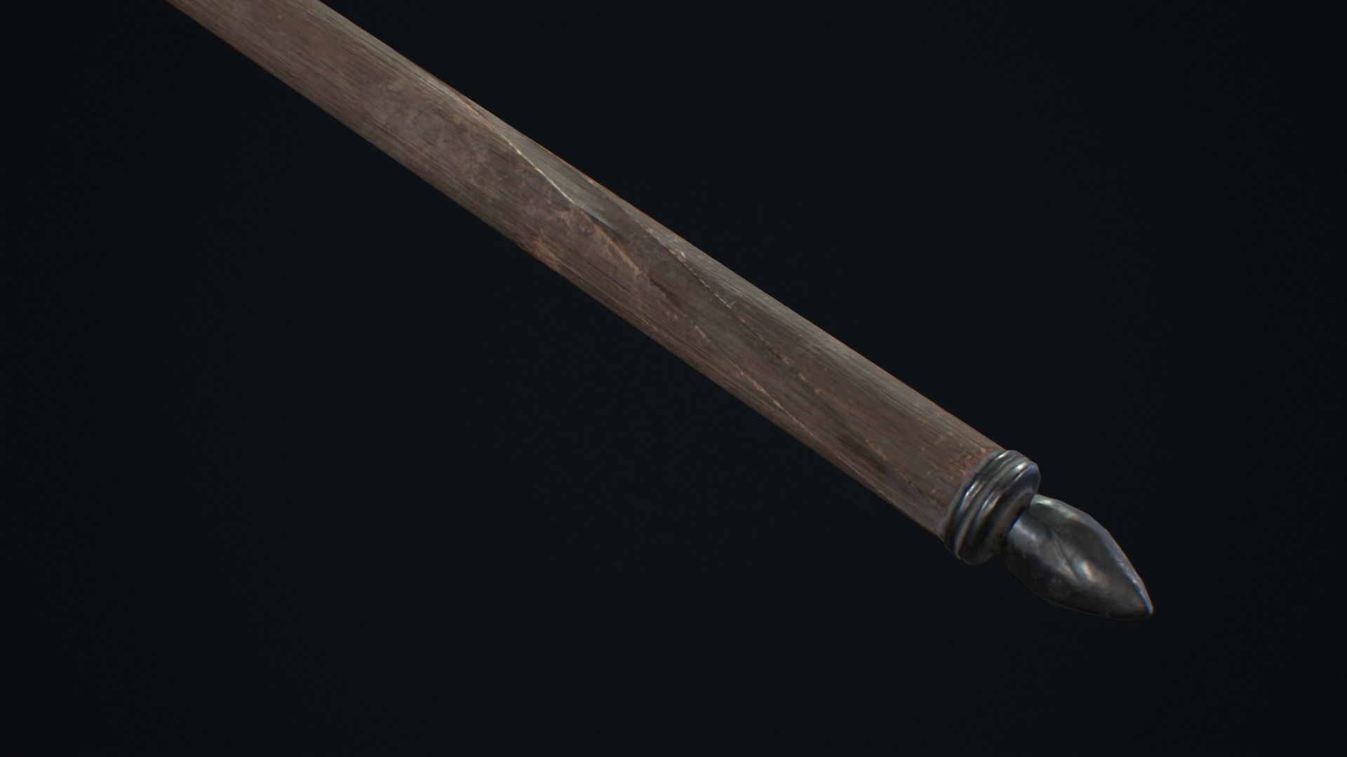Medieval Weapon War Axe -PBR- Game Ready Low-poly 3D model_5