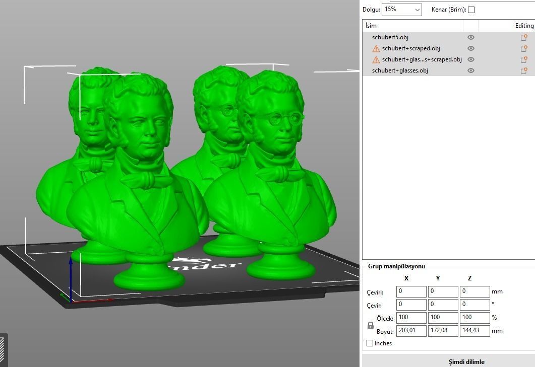 Franz Schubert 3D model 3D printable | CGTrader