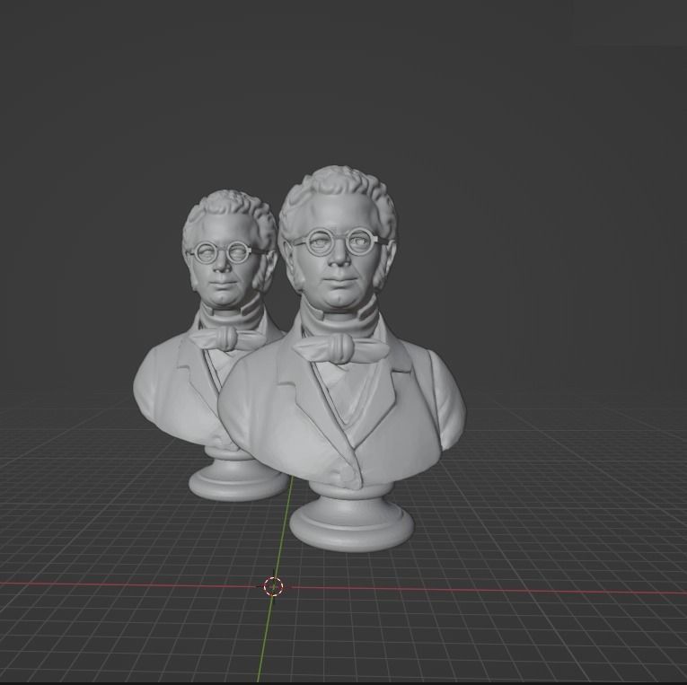 Franz Schubert 3D model 3D printable | CGTrader