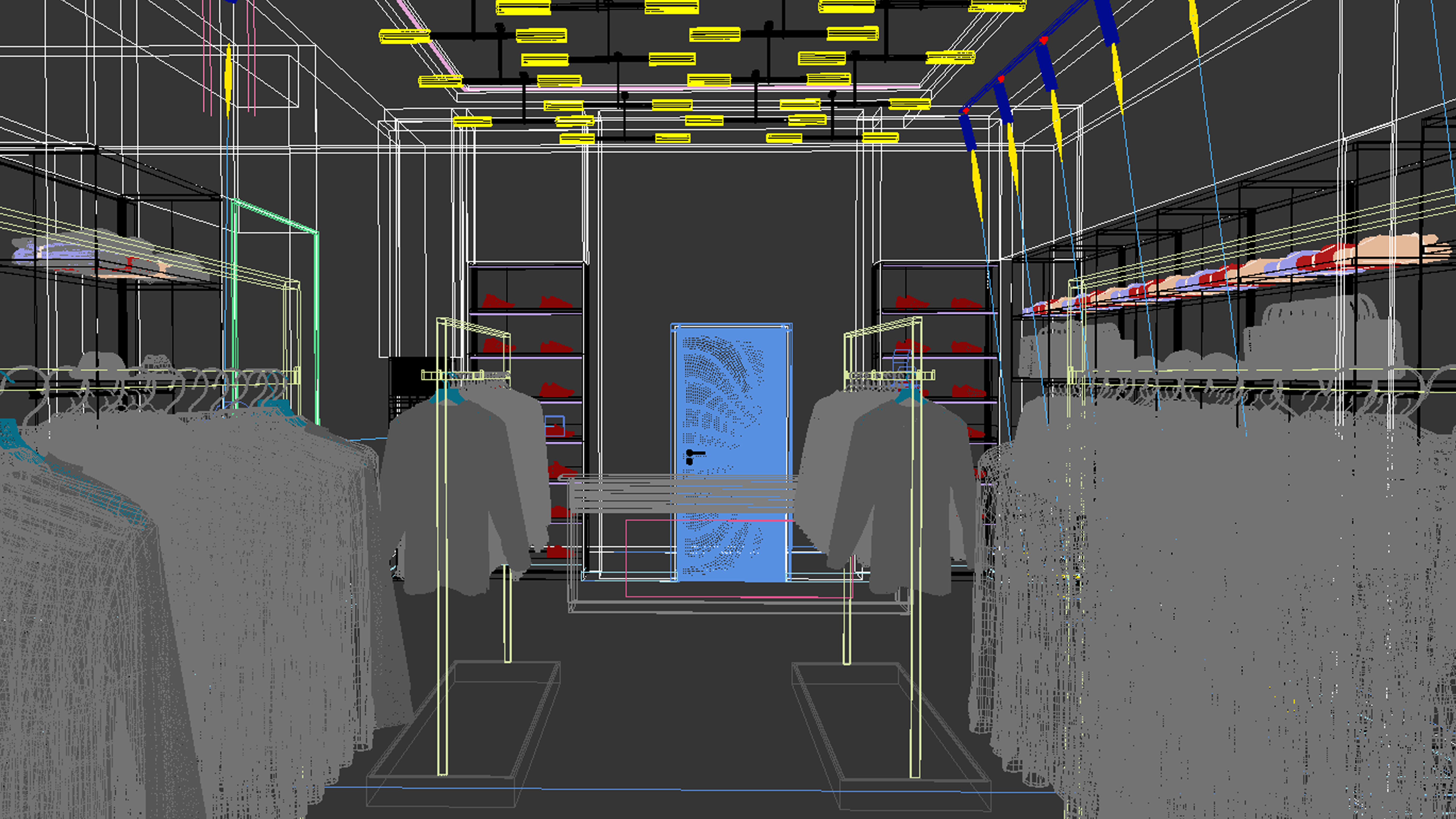 clothing store shop 2 3D model_7