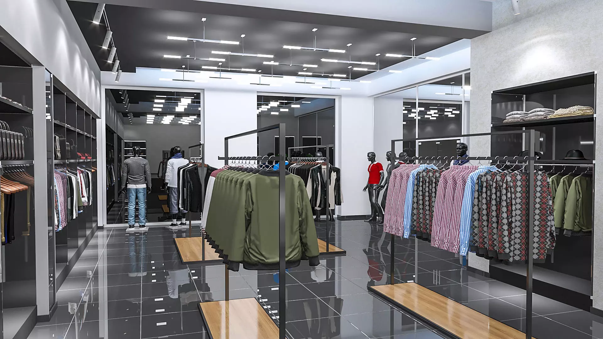clothing store shop 2 3D model_0