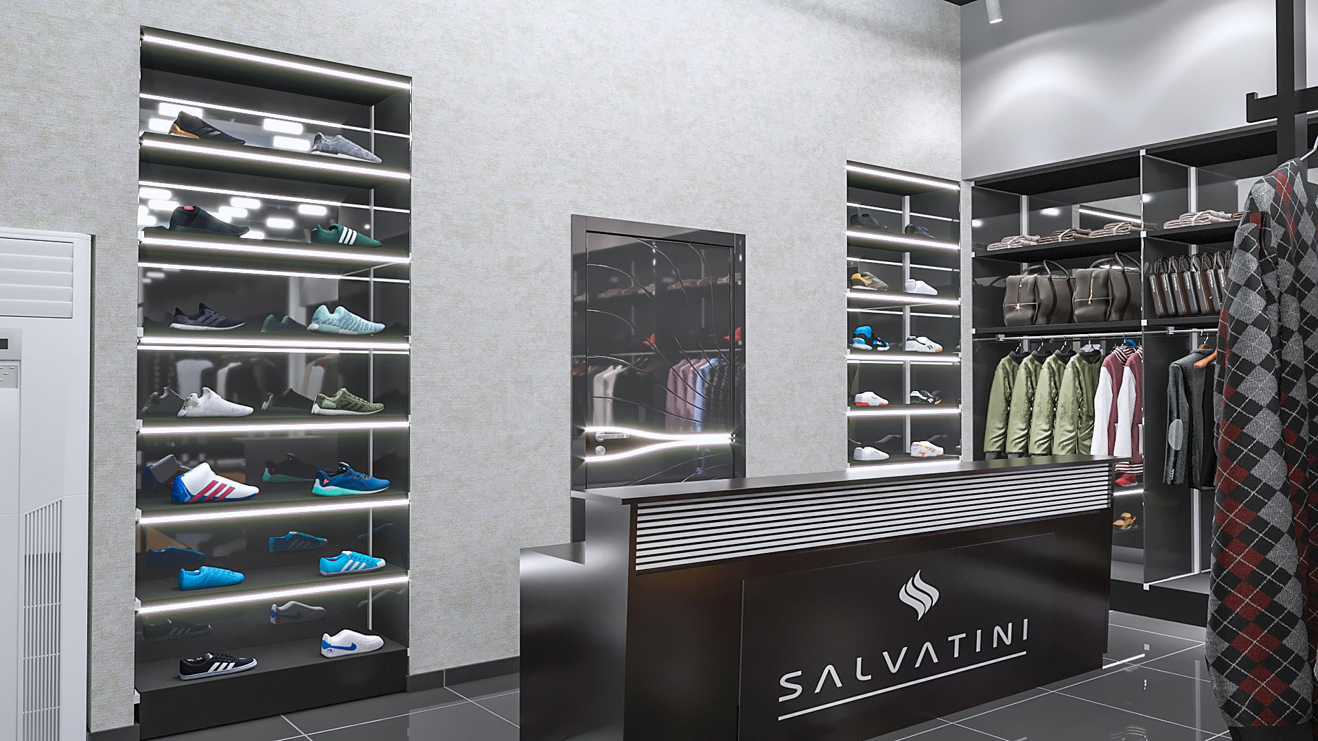 clothing store shop 2 3D model_1