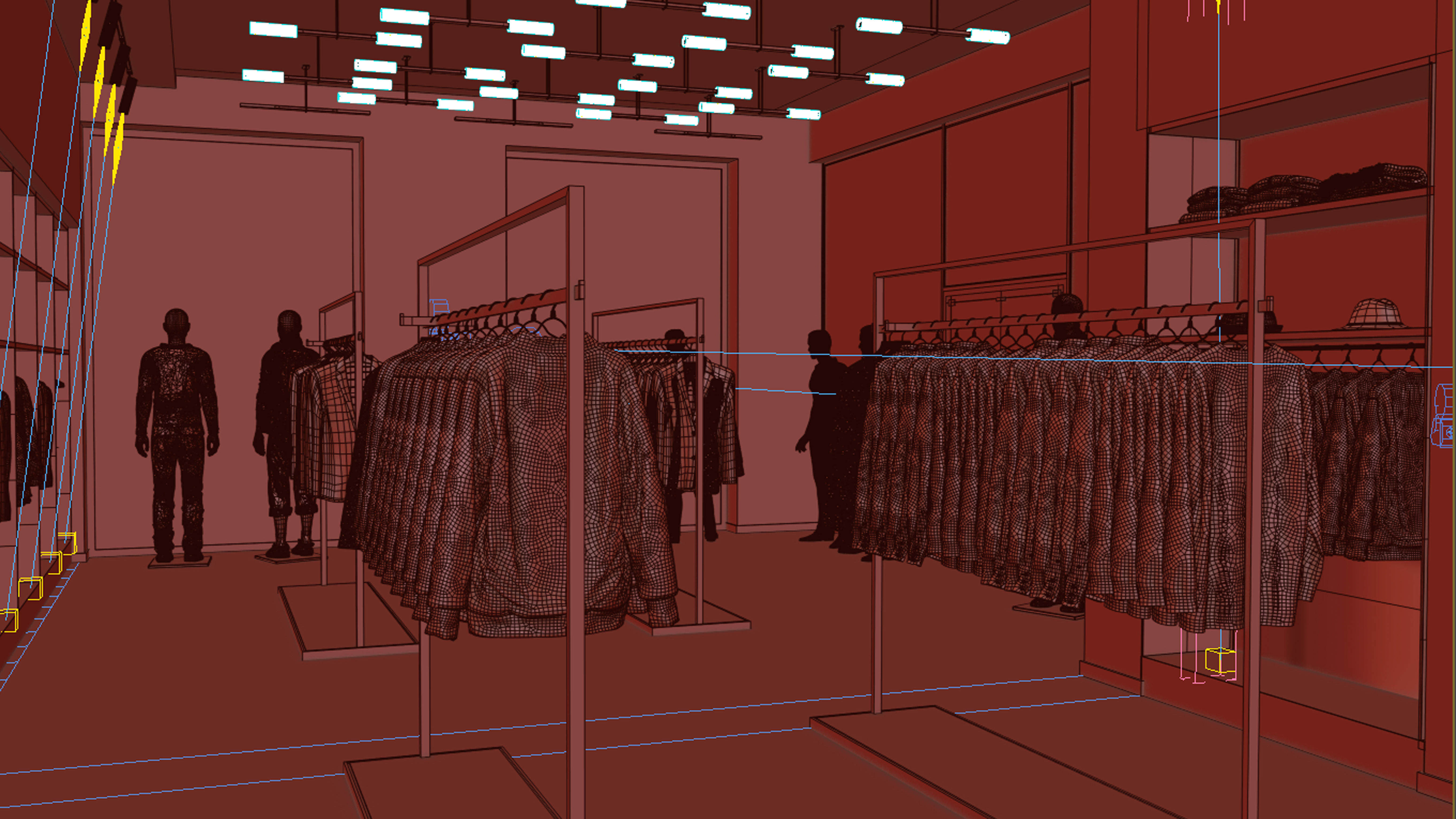 clothing store shop 2 3D model_8