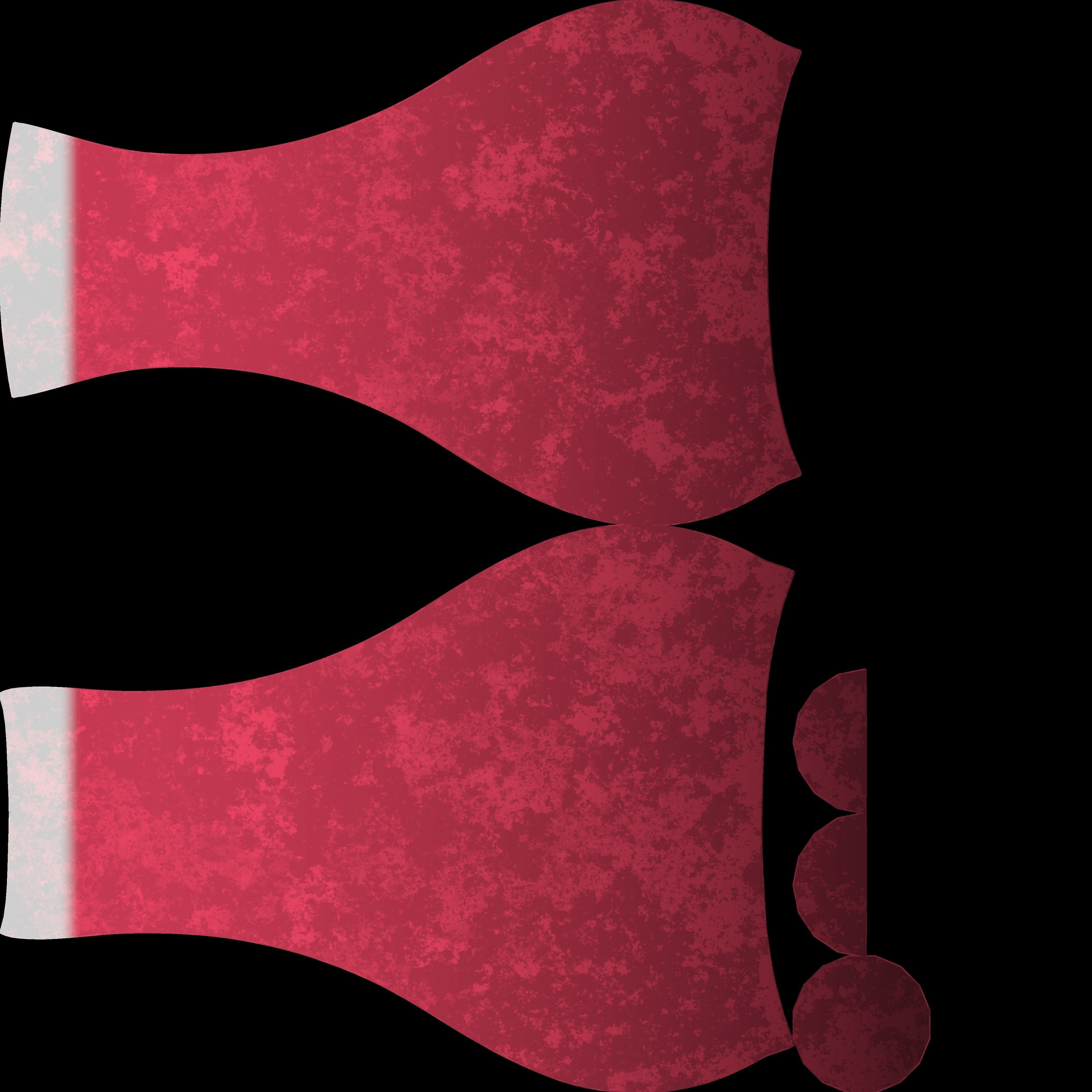 Decorative red marble vase Low-poly 3D model_9