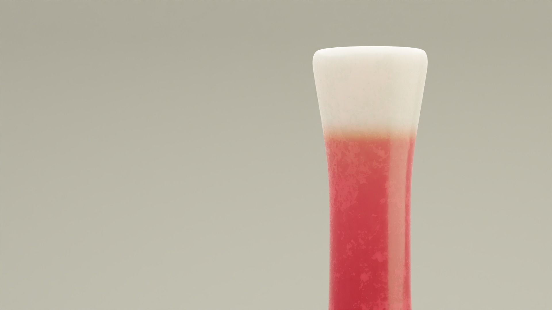 Decorative red marble vase Low-poly 3D model_1