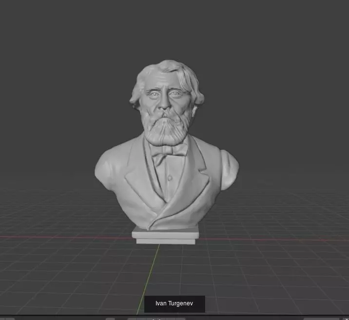 Russian Classics Writers 3D Model Collection_0