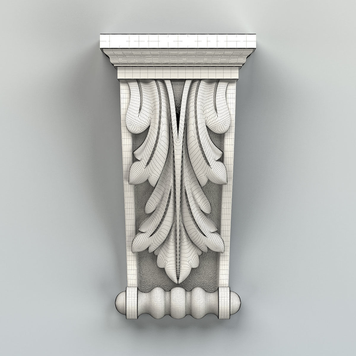 Corbel 015 3D model_5