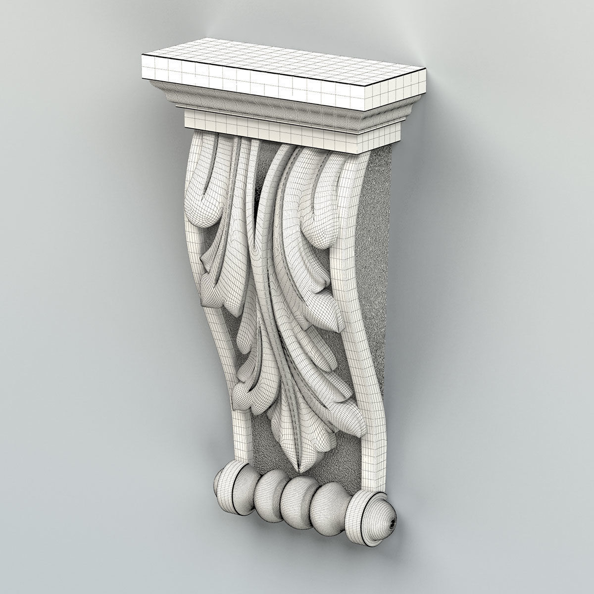 Corbel 015 3D model_6