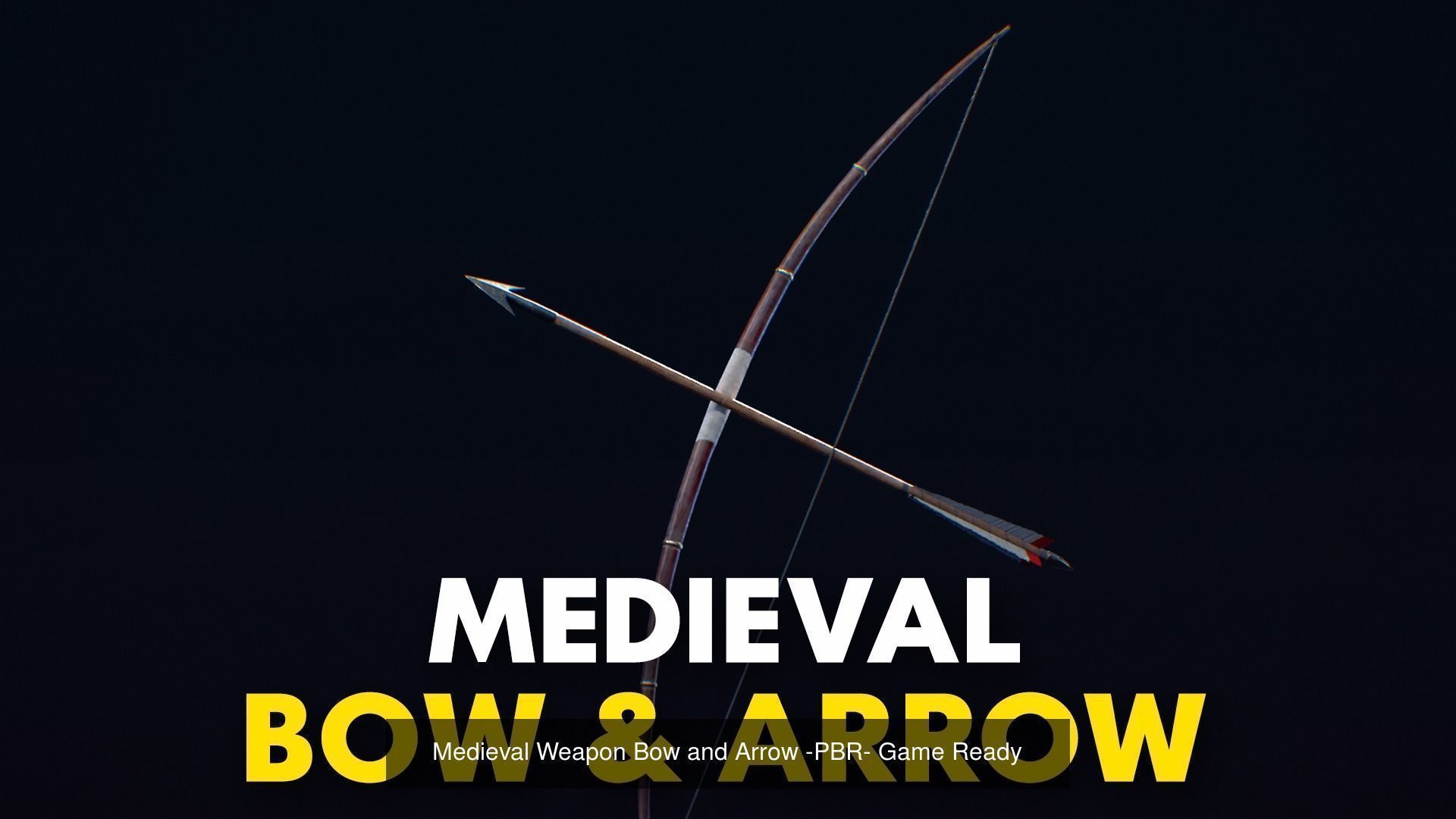 Medieval Weapon Bundle with weapon Rack - PBR - Game Ready 3D Model Collection_2