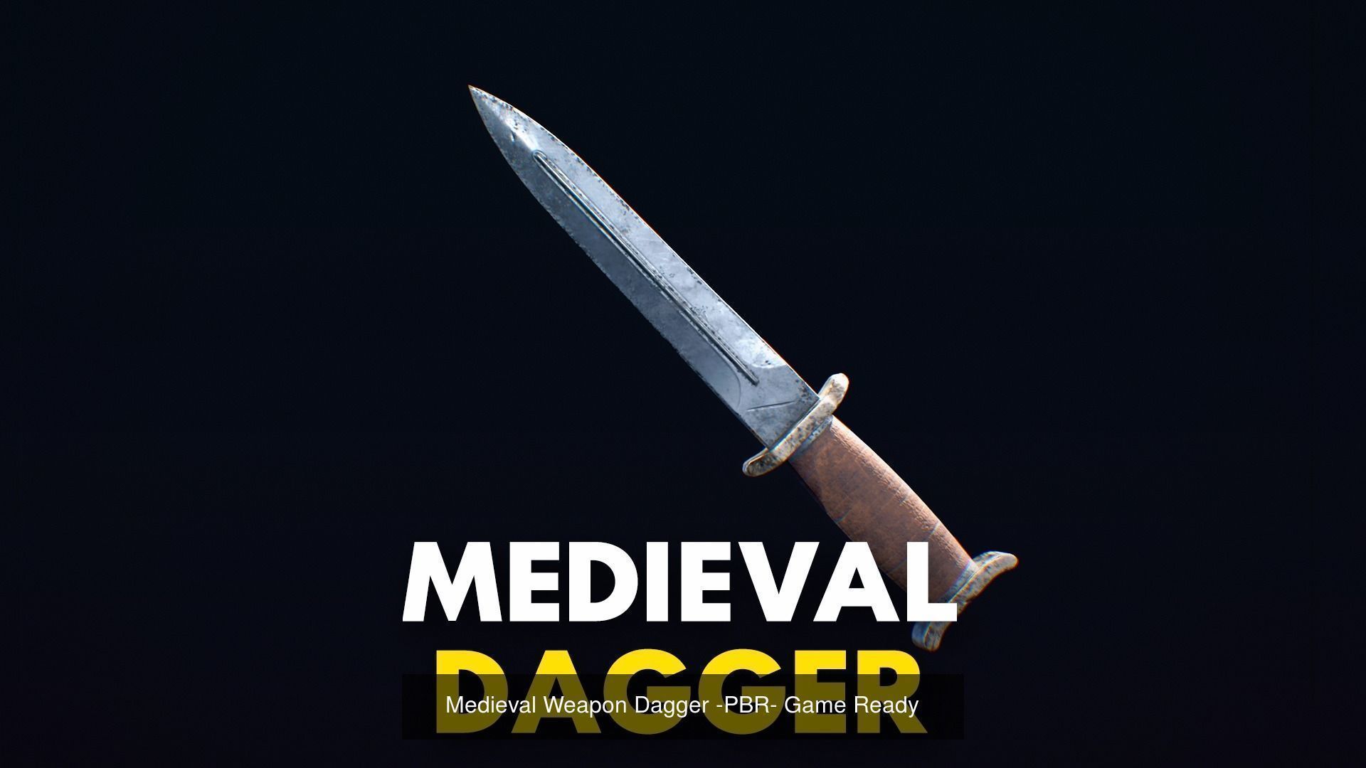 Medieval Weapon Bundle with weapon Rack - PBR - Game Ready 3D Model Collection_3