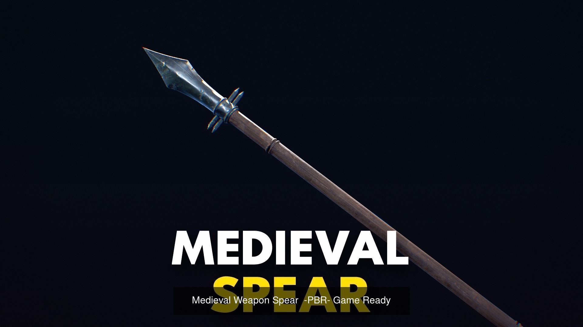 Medieval Weapon Bundle with weapon Rack - PBR - Game Ready 3D Model Collection_10