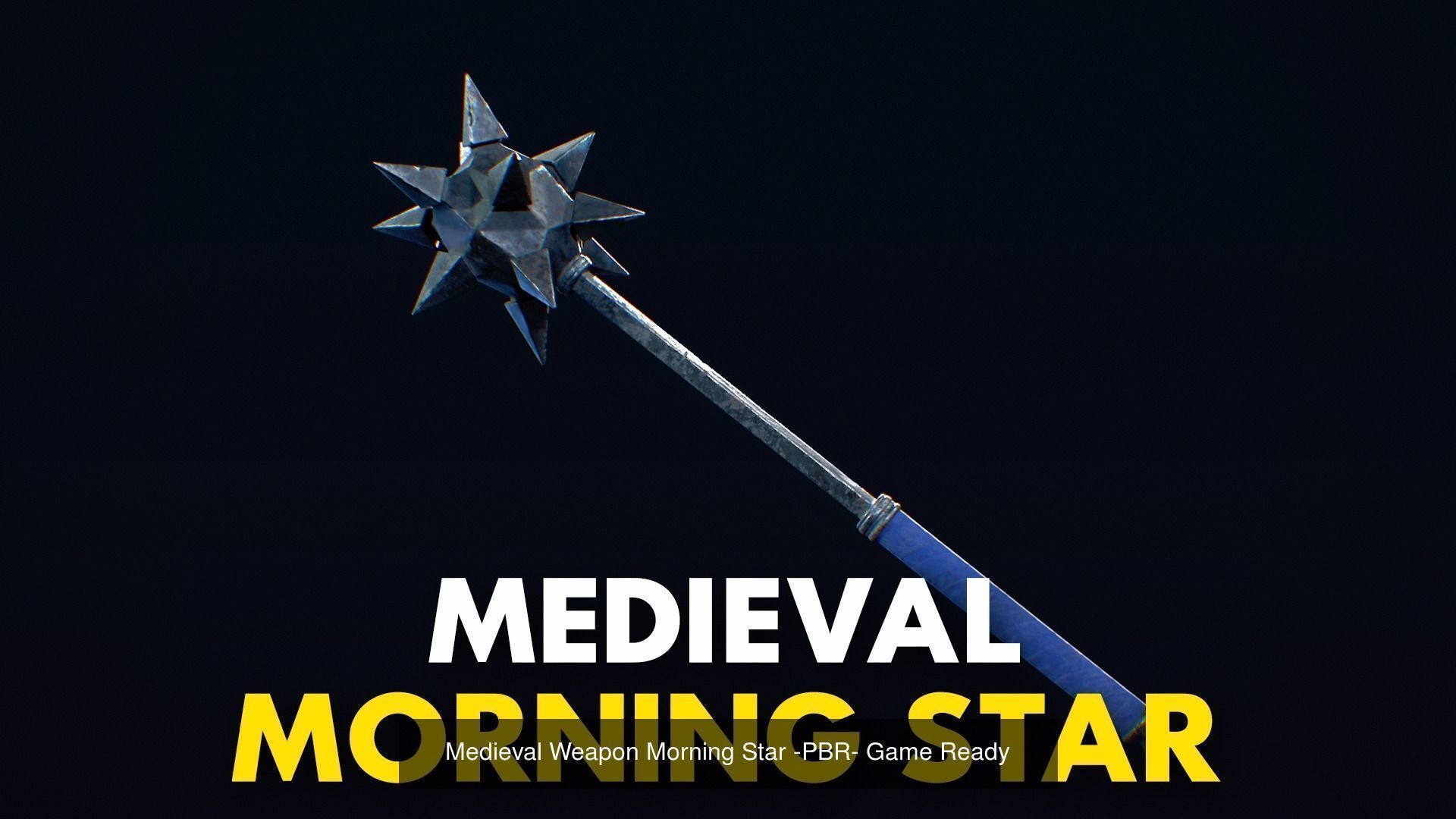 Medieval Weapon Bundle with weapon Rack - PBR - Game Ready 3D Model Collection_7