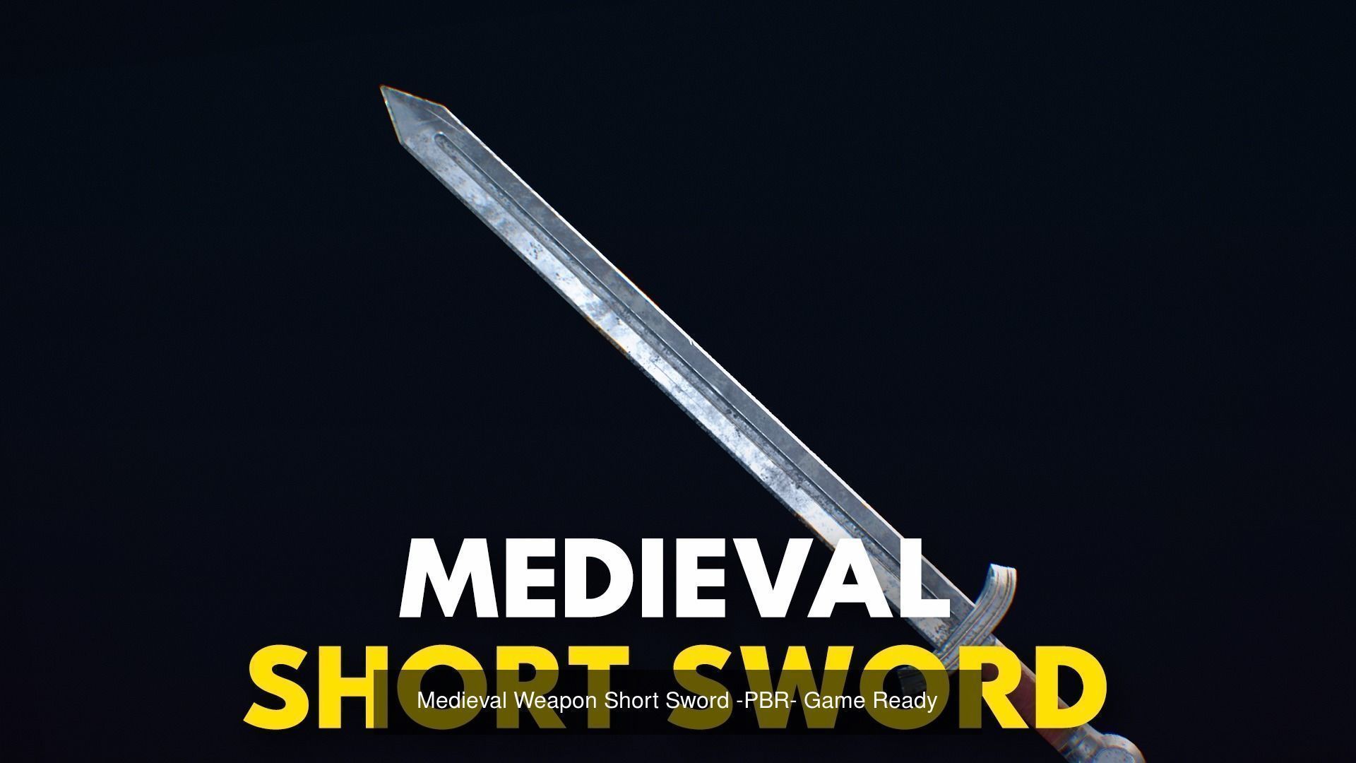 Medieval Weapon Bundle with weapon Rack - PBR - Game Ready 3D Model Collection_9