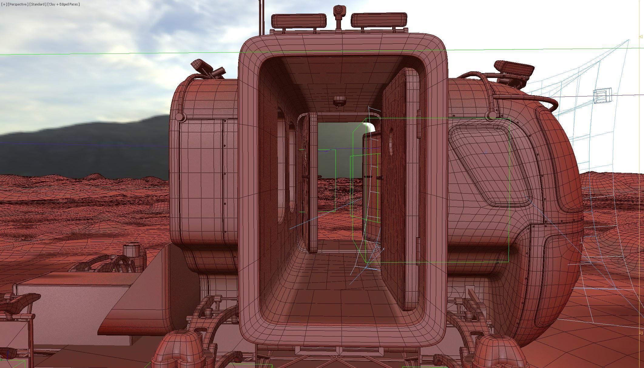 Space Exploration Vehicle PBR Low-poly 3D model_24