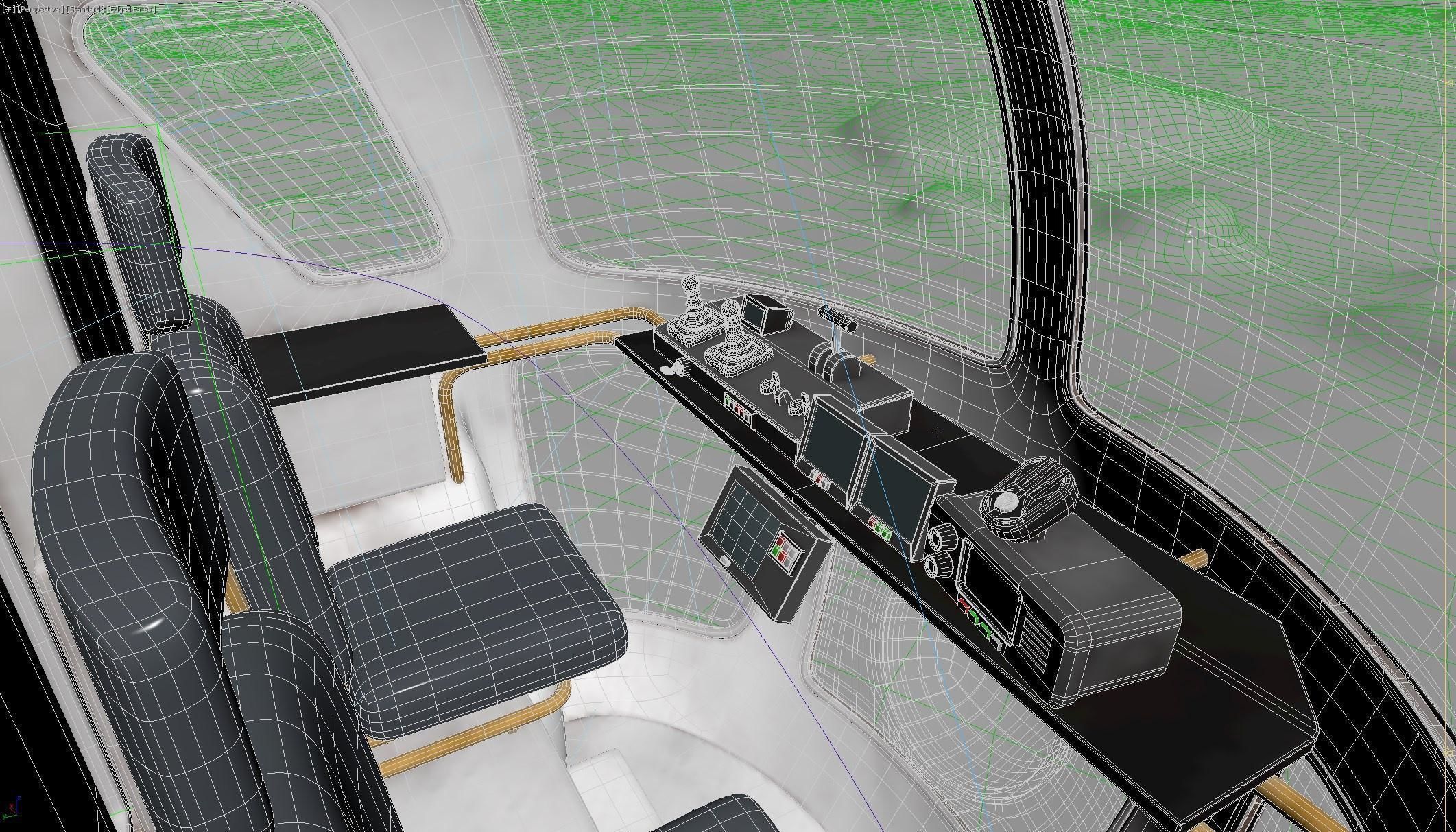 Space Exploration Vehicle PBR Low-poly 3D model_16