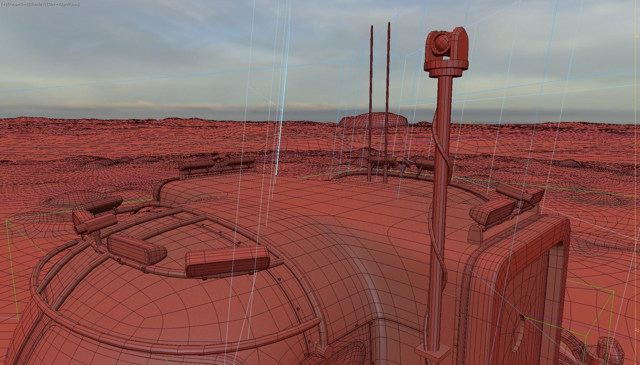 Space Exploration Vehicle PBR Low-poly 3D model_22