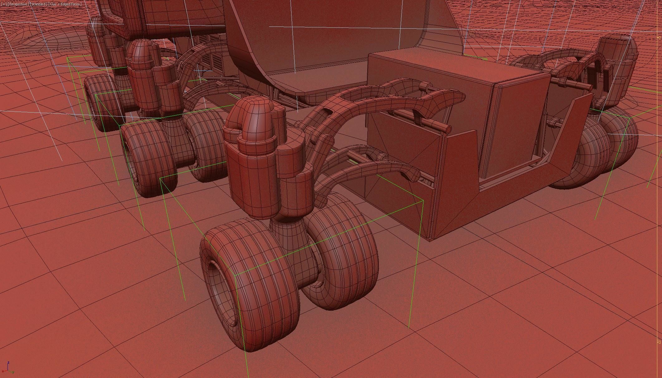 Space Exploration Vehicle PBR Low-poly 3D model_20