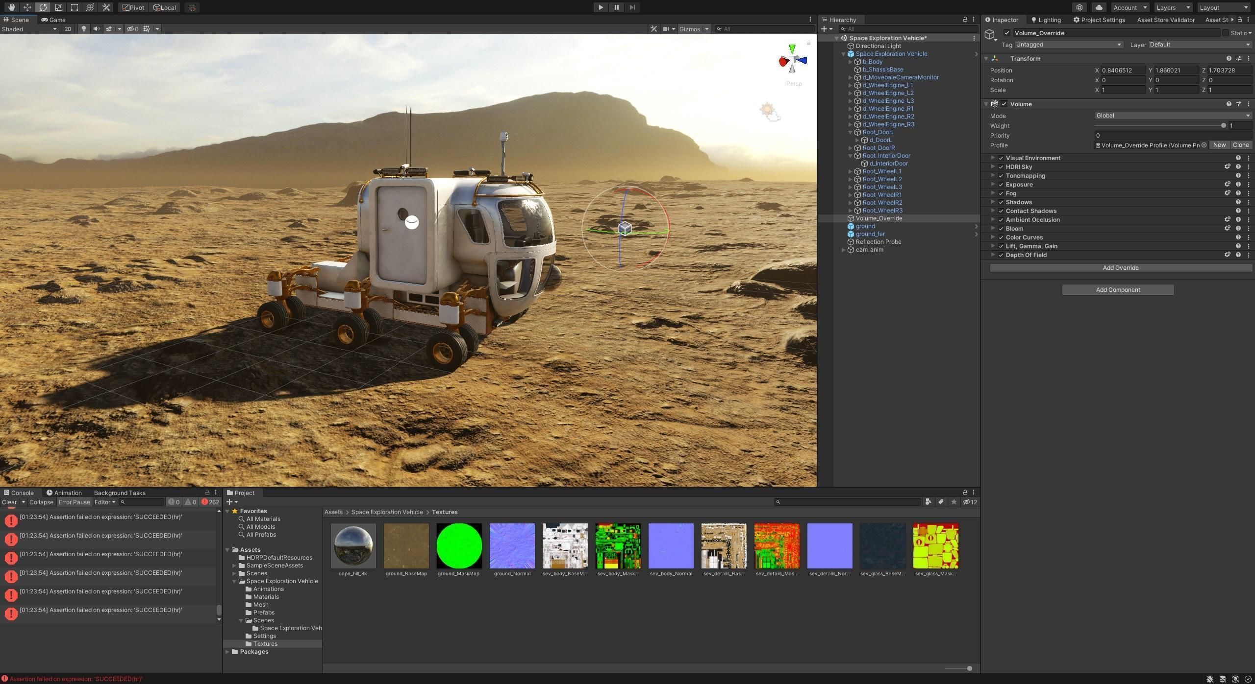 Space Exploration Vehicle PBR Low-poly 3D model_3