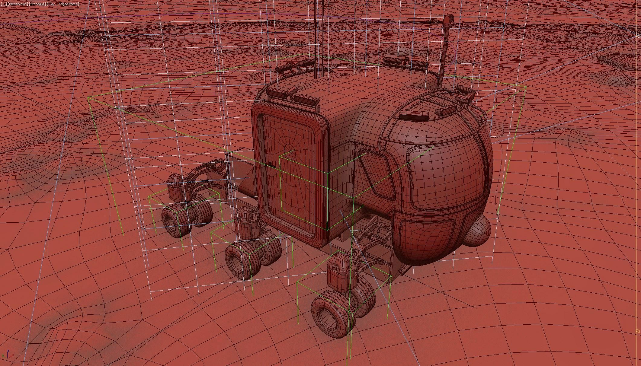 Space Exploration Vehicle PBR Low-poly 3D model_18