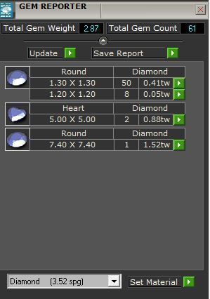 Blue 3-stone diamond ring with 2-bands 3194 3D print model 3D print model_8