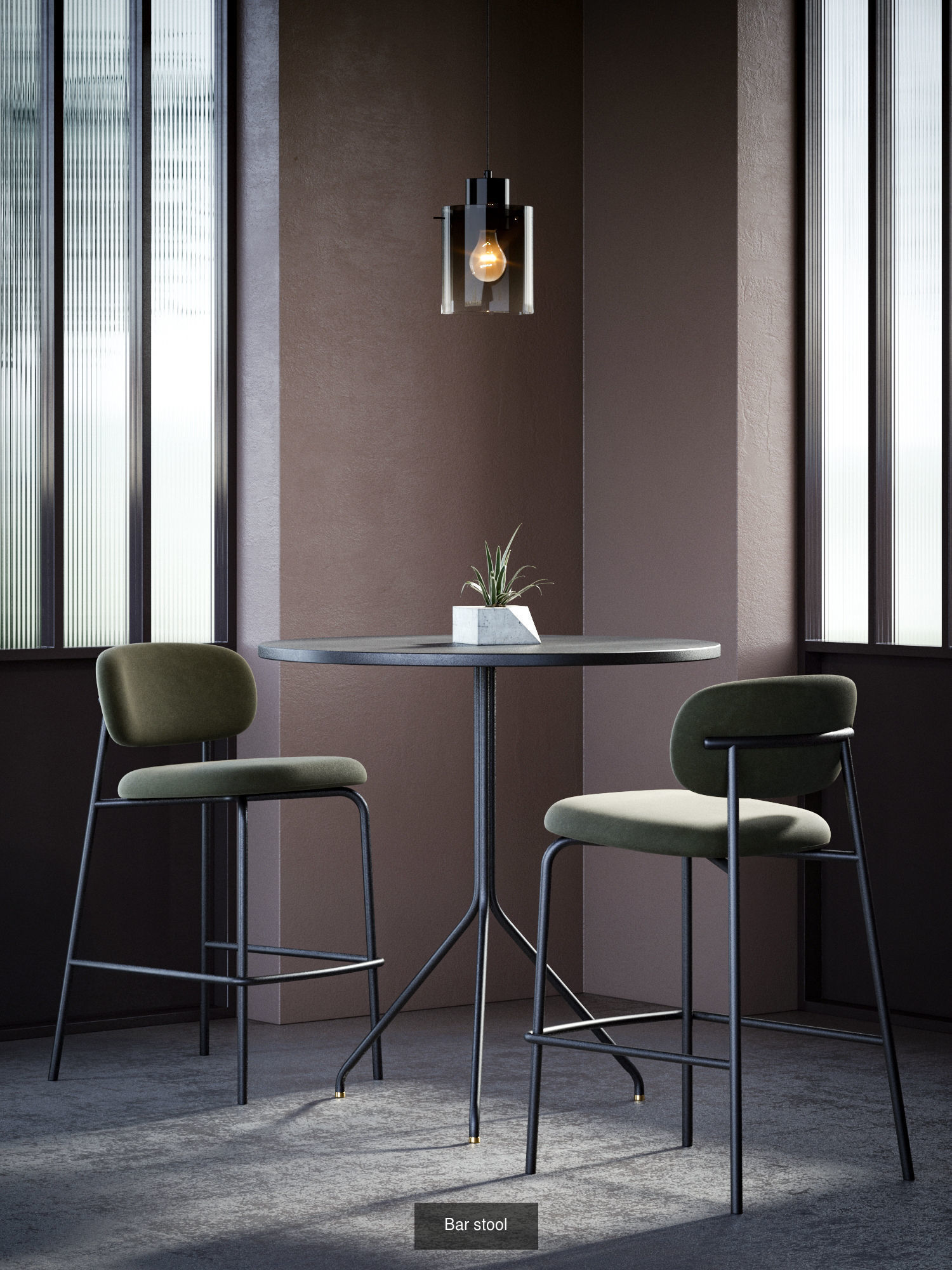 Bar chairs 3D Model Collection_2