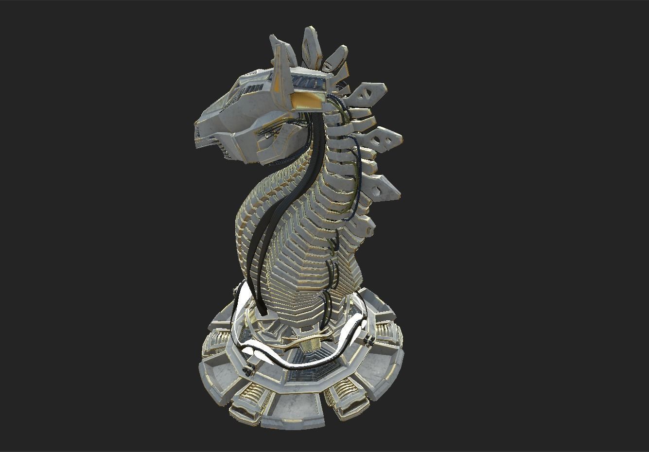 Trojan Horse  Low-poly 3D model_5