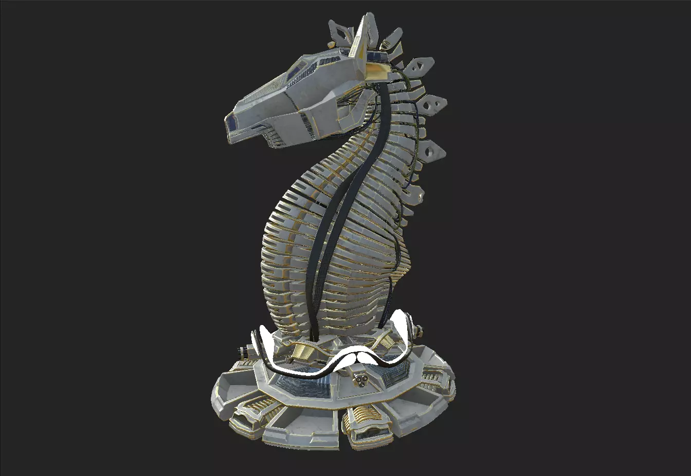 Trojan Horse  Low-poly 3D model_0