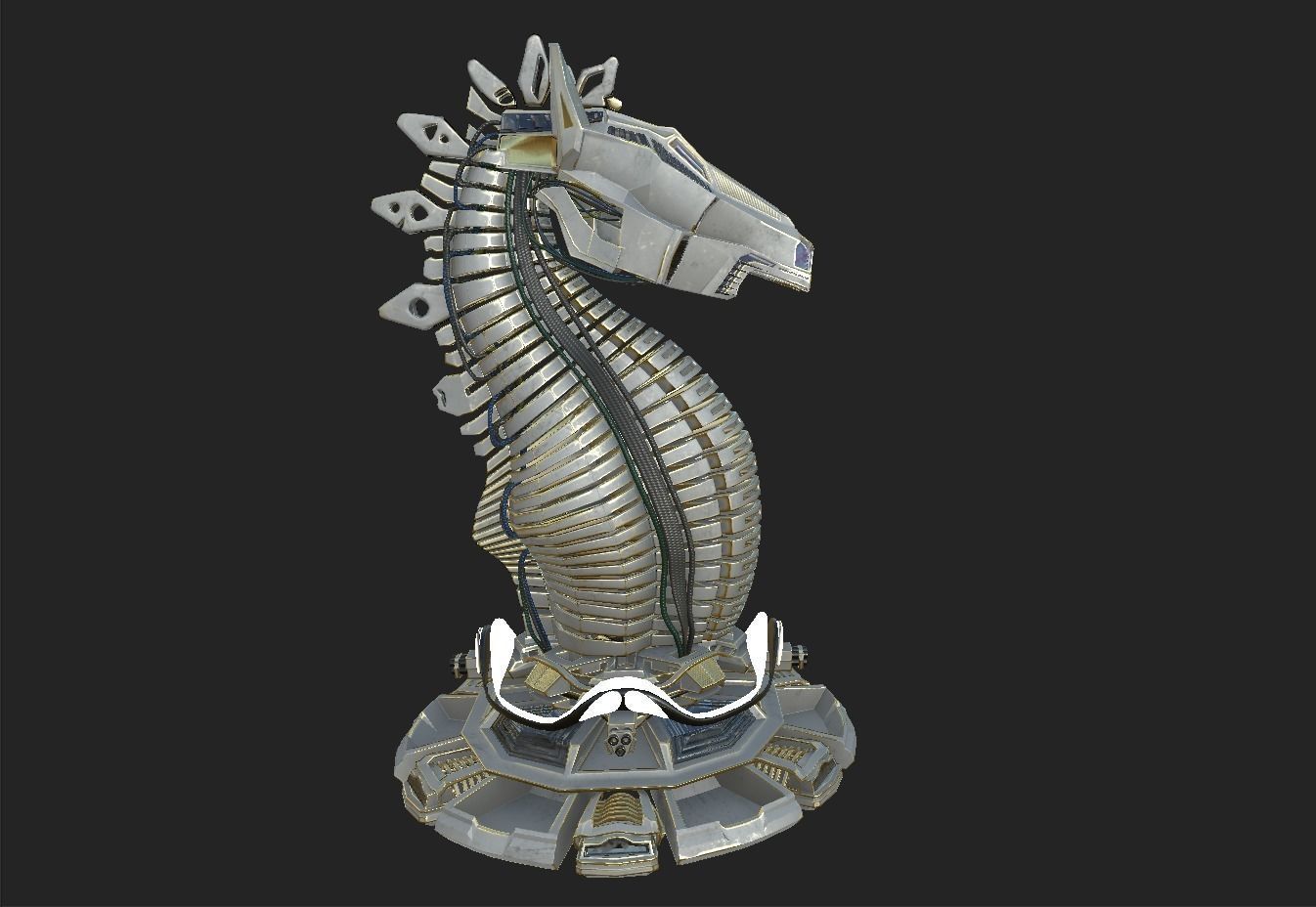 Trojan Horse  Low-poly 3D model_3