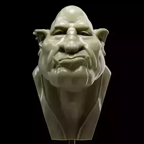 Modern Orc  bust STL