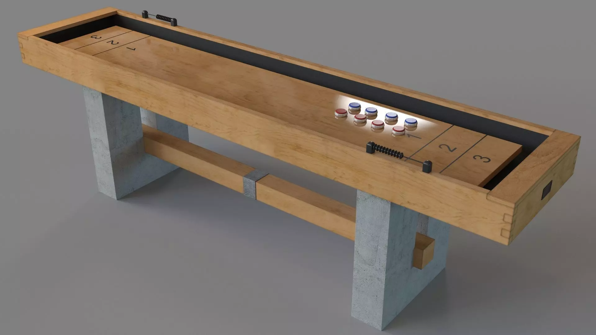 Urban Shuffleboard Table 3D model