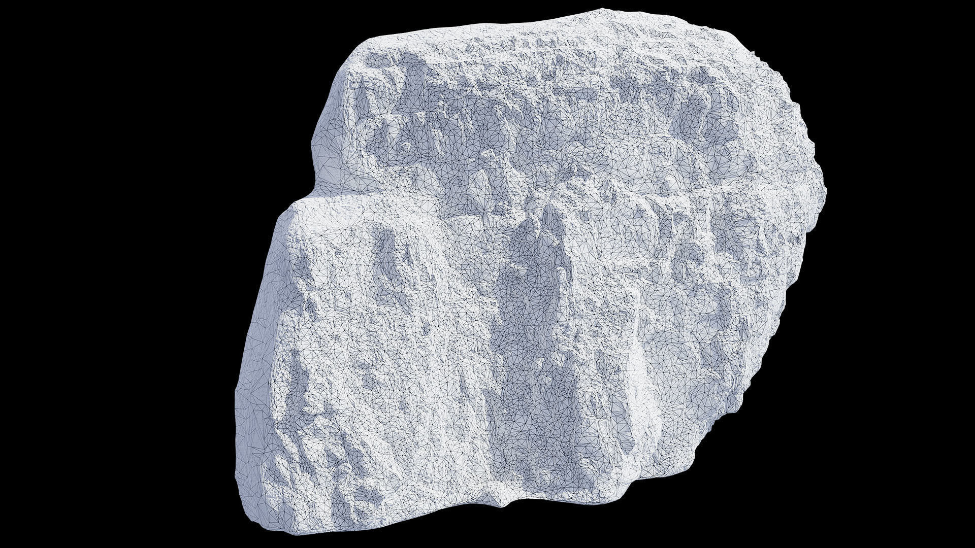 Large Mountain 04 Cliff PBR Scan Low-poly 3D model_8