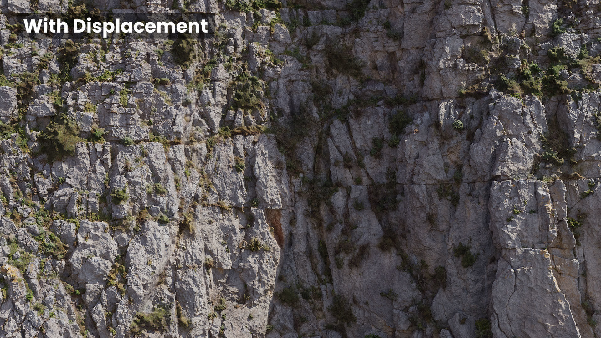 Large Mountain 04 Cliff PBR Scan Low-poly 3D model_10