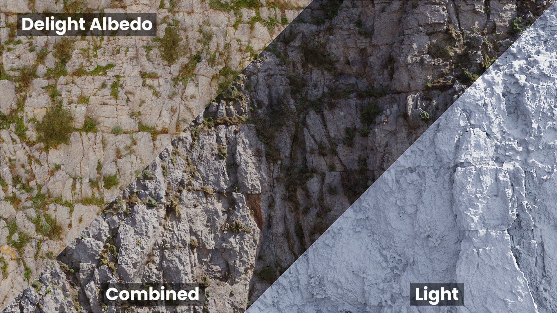 Large Mountain 04 Cliff PBR Scan Low-poly 3D model_7
