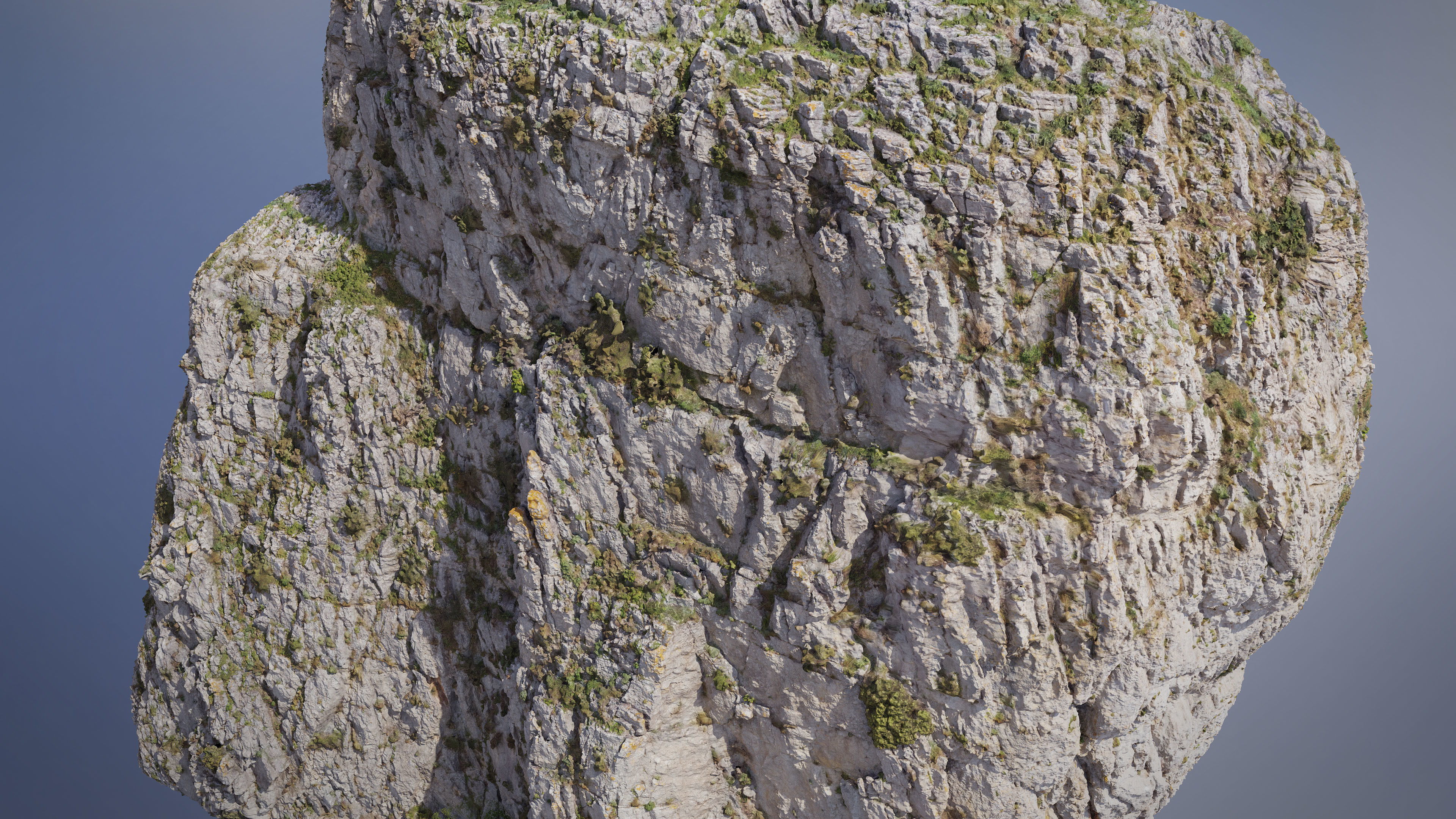 Large Mountain 04 Cliff PBR Scan Low-poly 3D model_3