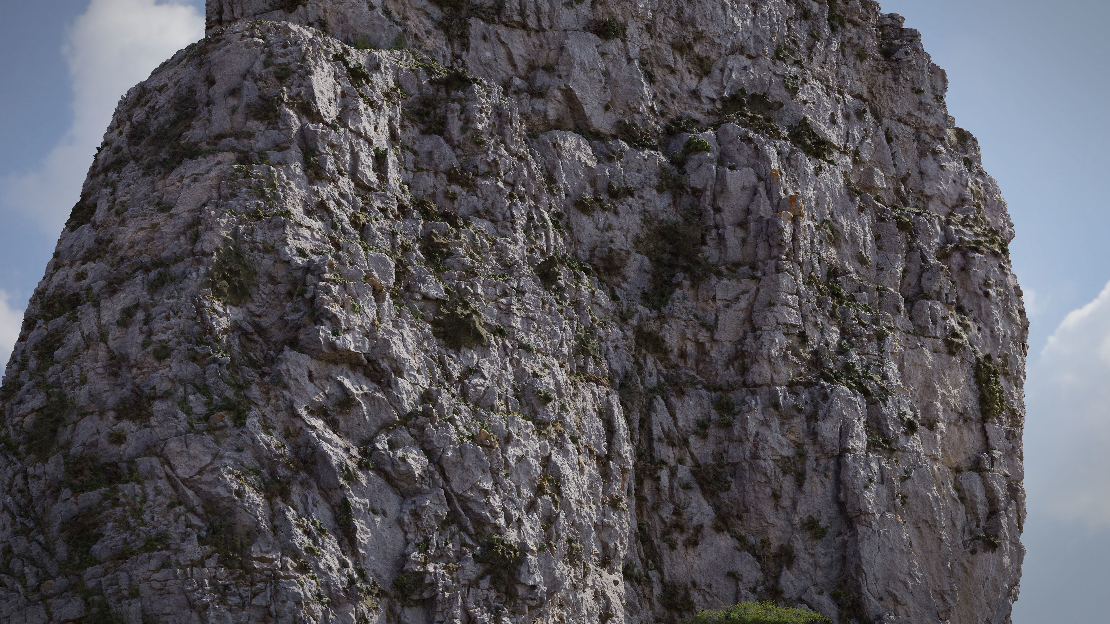Large Mountain 04 Cliff PBR Scan Low-poly 3D model_5