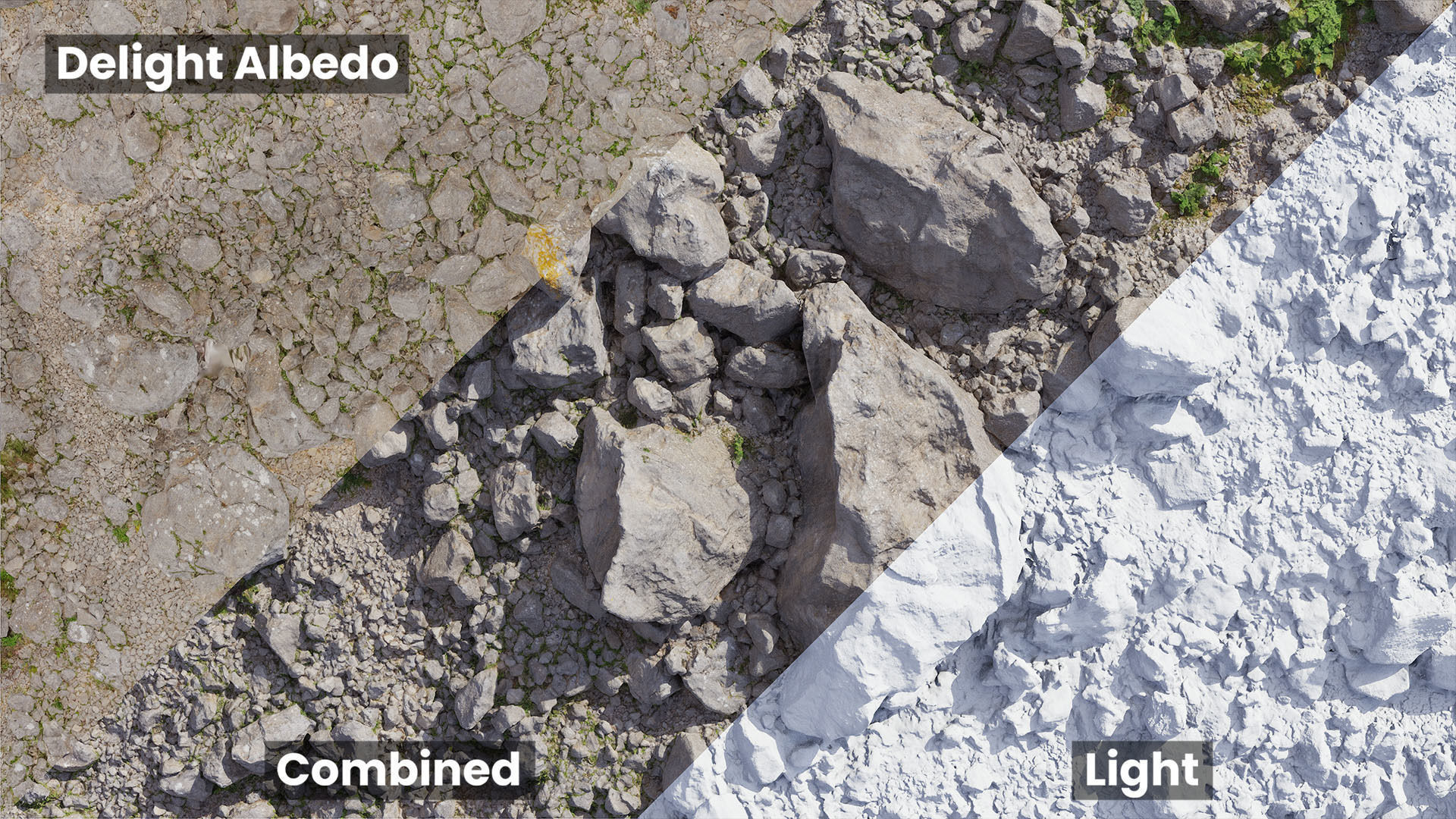 Mountain Rock Slope 03 PBR Scan Low-poly 3D model_11