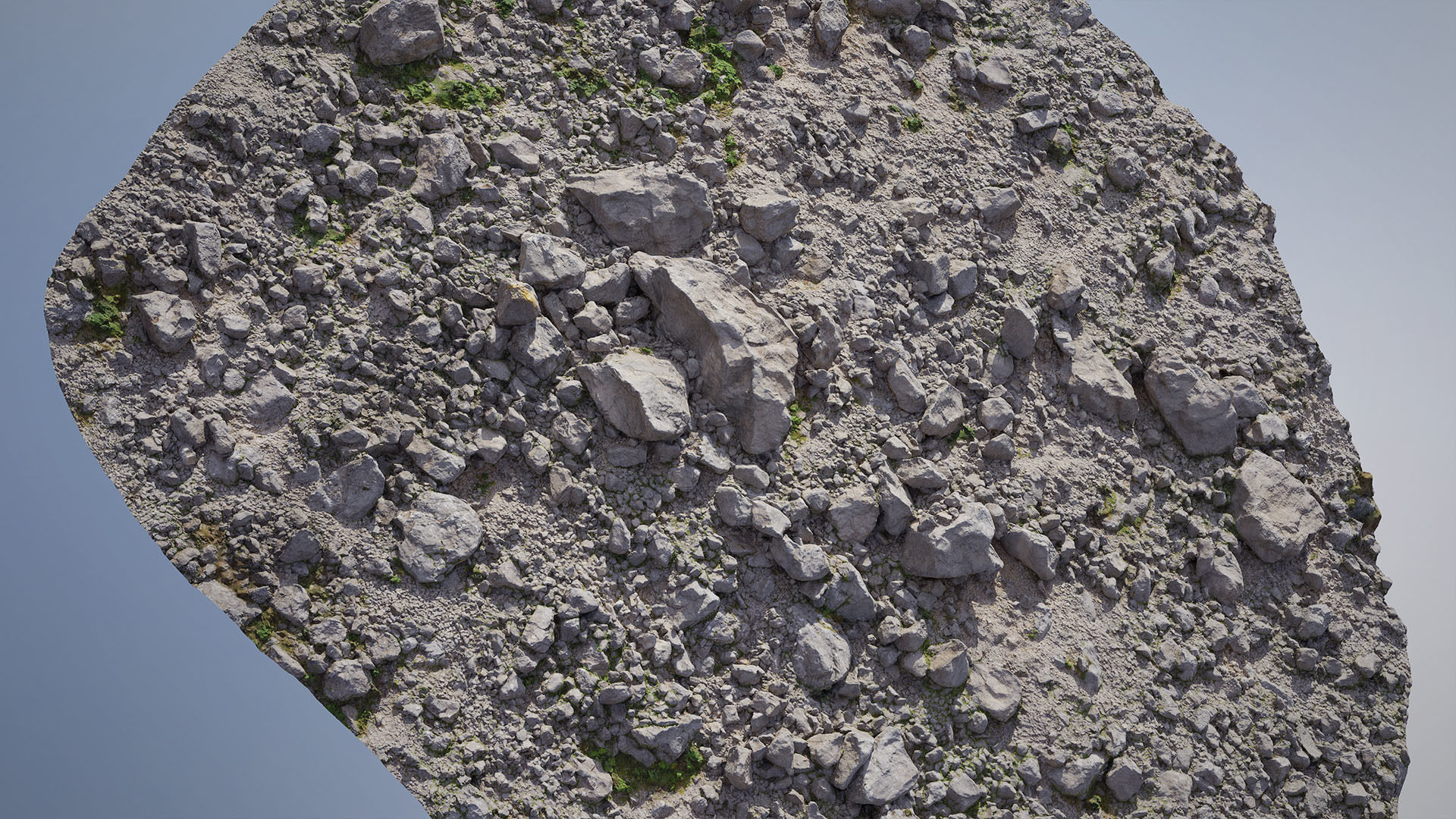 Mountain Rock Slope 03 PBR Scan Low-poly 3D model_6