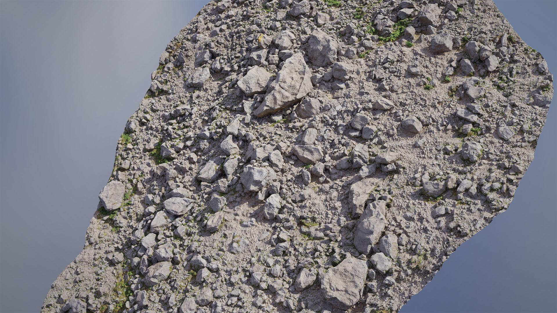 Mountain Rock Slope 03 PBR Scan Low-poly 3D model_3