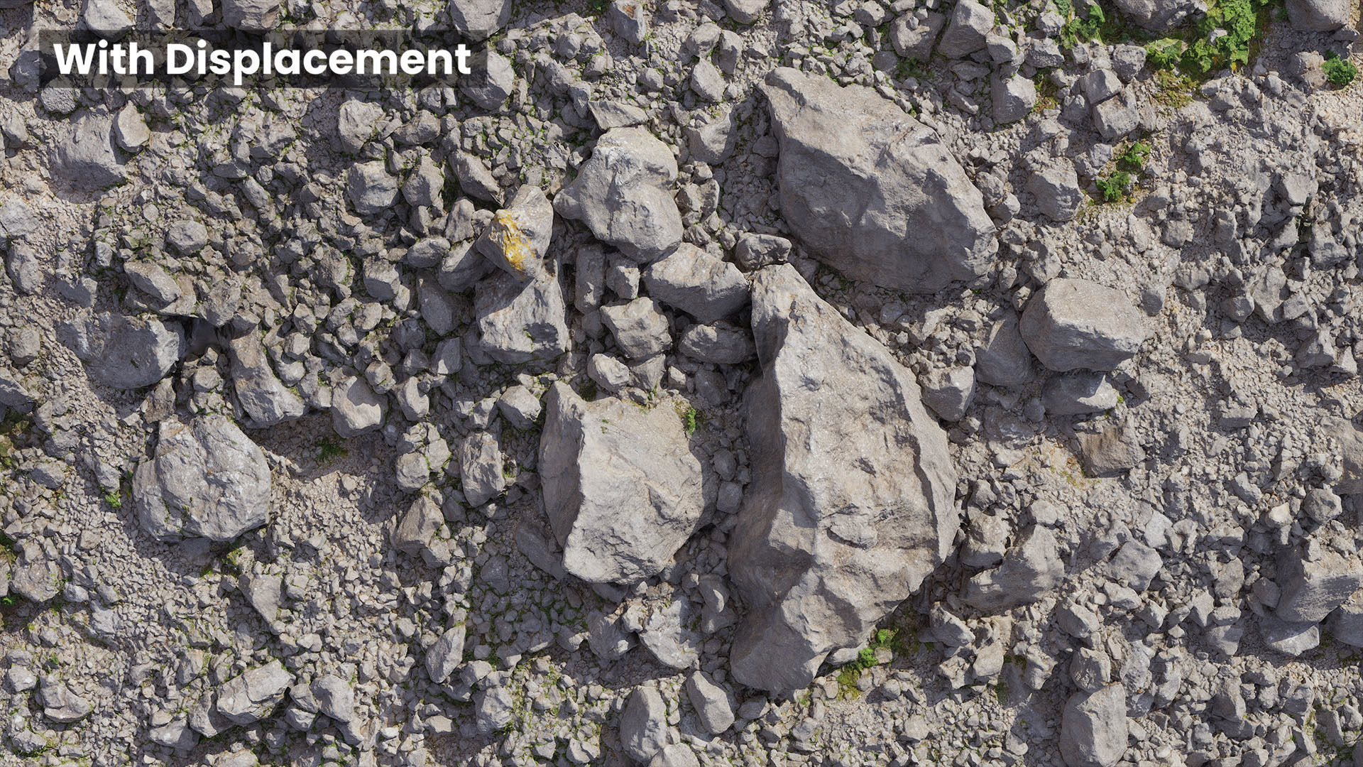 Mountain Rock Slope 03 PBR Scan Low-poly 3D model_8