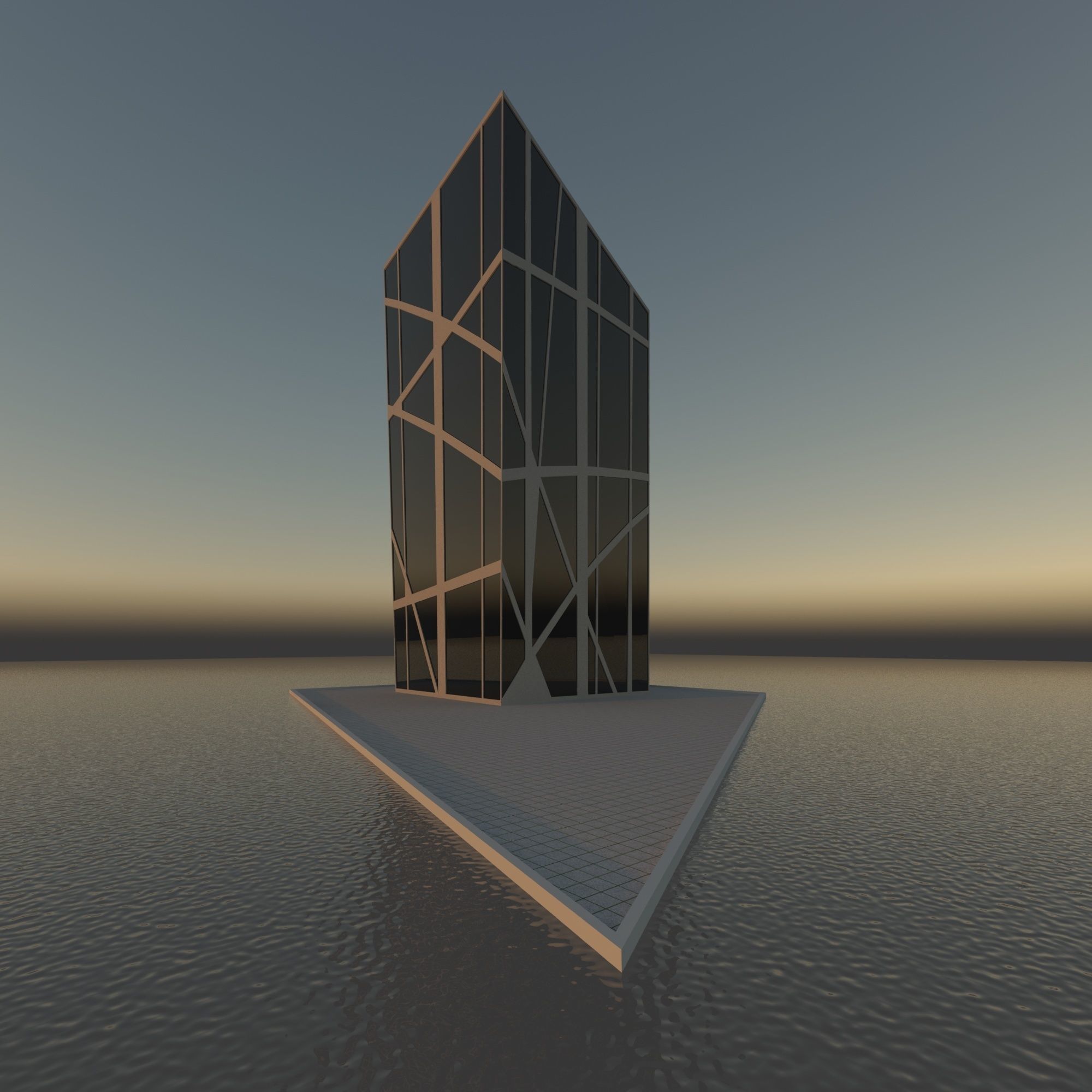 building  on  sea 3D model_1