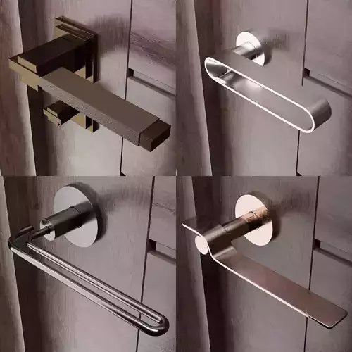 Door handles collection set 2 3D model