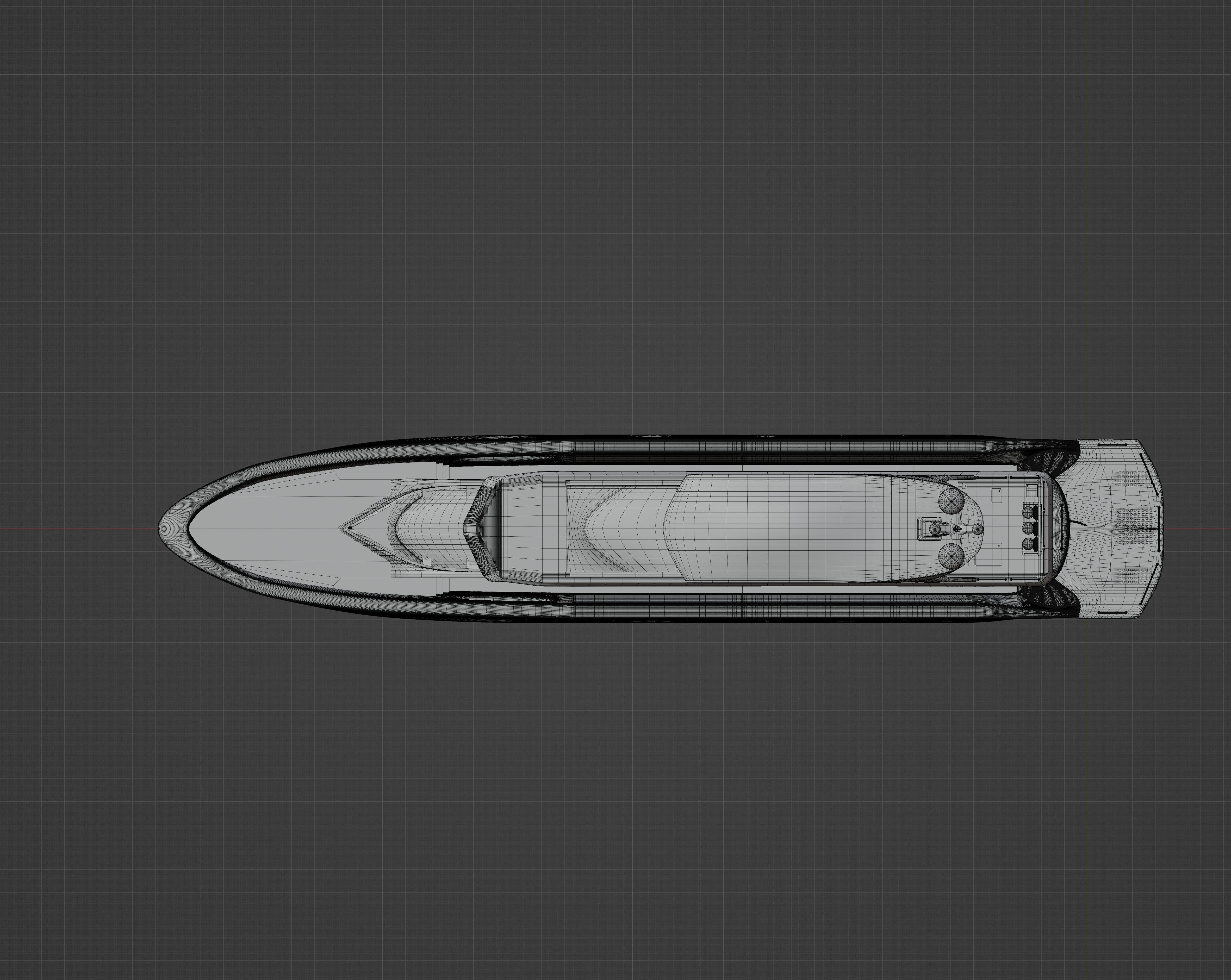 Luxury Yacht with interior 3D model_29